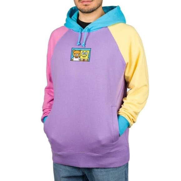 Teddy Fresh x SpongeBob Color Block Hoodie - Picture 1 of 5
